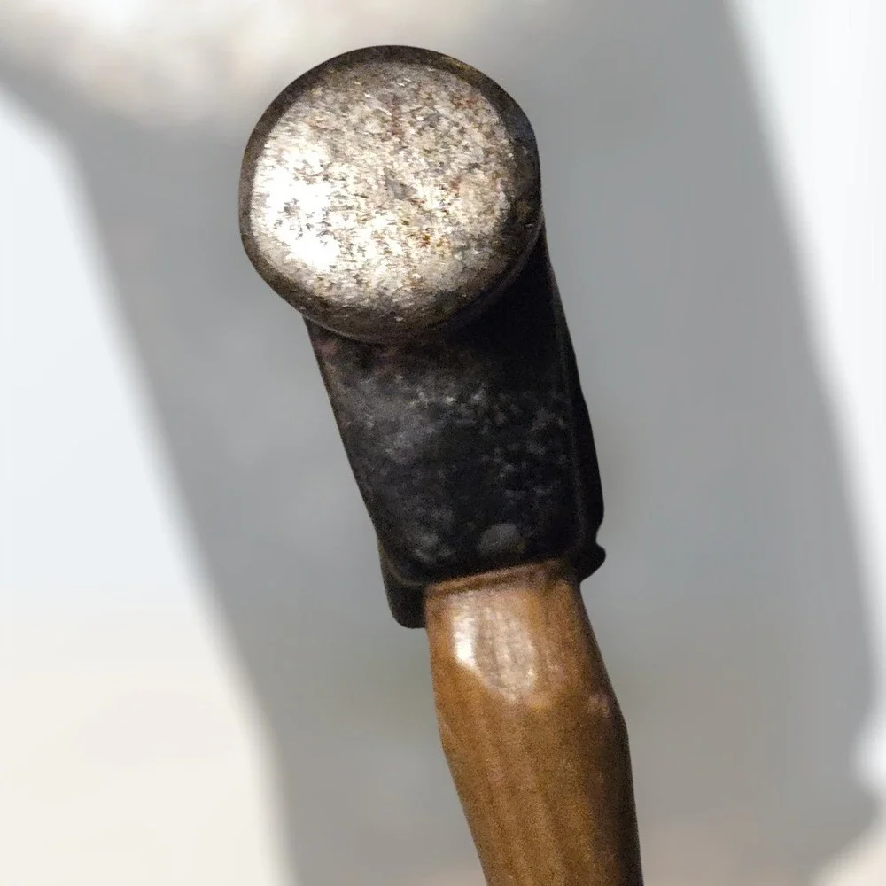 VTG Jim Dandy True Temper 12in Claw Hammer Black Steel Wood Handle USA‎ Patina